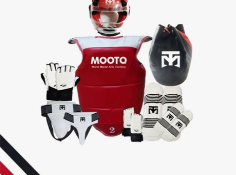 跆拳道mooto全套护具儿童男女五件套训练...